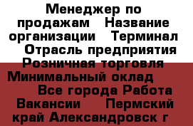 Менеджер по продажам › Название организации ­ Терминал7 › Отрасль предприятия ­ Розничная торговля › Минимальный оклад ­ 60 000 - Все города Работа » Вакансии   . Пермский край,Александровск г.